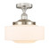 Edison One Light Semi-Flush Mount in Brushed Satin Nickel (405|616-1F-SN-G691-12)