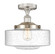 Edison One Light Semi-Flush Mount in Polished Nickel (405|616-1F-PN-G692-12)