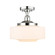 Edison One Light Semi-Flush Mount in Polished Chrome (405|616-1F-PC-G691-12)