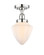 Edison One Light Semi-Flush Mount in Polished Chrome (405|616-1F-PC-G661-7)
