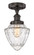 Edison One Light Semi-Flush Mount in Oil Rubbed Bronze (405|616-1F-OB-G664-7)