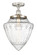 Edison One Light Semi-Flush Mount in Black Antique Brass (405|616-1F-BAB-G661-12)