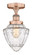 Edison One Light Semi-Flush Mount in Antique Copper (405|616-1F-AC-G664-7)