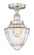 Edison One Light Semi-Flush Mount in Antique Brass (405|616-1F-AB-G664-7)