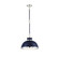 Corning One Light Pendant in Navy with Polished Nickel Accents (51|7-8882-1-174)