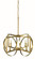 Olivia Four Light Chandelier in Brushed Brass (8|5862 BR)