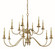 Matera 12 Light Dining Chandelier in Brushed Brass (8|5780 BR)