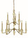 Vivian Nine Light Chandelier in Brushed Brass (8|5669 BR)