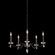 Modique Five Light Chandelier in Black (53|MD1005N-51H)
