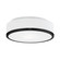 Charlie LED Flush Mount in Black (347|FM6012-BK-5CCT)
