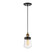 Macauley One Light Mini Pendant in Vintage Black with Warm Brass (51|7-2064-1-51)
