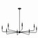 Alvaro Eight Light Chandelier in Black (12|52691BK)