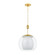 Clementon One Light Pendant in Aged Brass (70|7317-AGB)