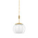 Clementon One Light Pendant in Aged Brass (70|7310-AGB)