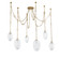 Daith Six Light Chandelier in Vintage Brass (68|464-61-VB)