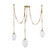 Daith Three Light Chandelier in Vintage Brass (68|464-48-VB)