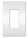 radiant One-Gang Screwless Wall Plate with Microban in White (246|RWP26WAMCC6)