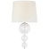 Talia LED Wall Sconce in Burnished Silver Leaf and Clear Swirled Glass (268|JN 2004BSL/CG-L)