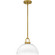 Quoizel Pendant One Light Pendant in Brushed Gold (10|QP6217BRG)
