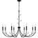 Heiress Eight Light Chandelier in Matte Black (10|HEI5040MBK)