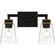 Almany Two Light Bath in Matte Black (10|ALY8615MBK)