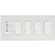Timer & Dimmer Four Dimmers and One Timer in White (40|EFSWTD4)