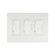 Three Dimmer For Universal Relay Control Box in White (40|EFSWD3)