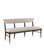 Coffee Bench in Coffee Brown/Antique Brass (142|7000-0982)