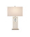One Light Table Lamp in White/Clear/Antique Brass (142|6000-0949)