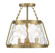 Crawford Three Light Semi-Flush Mount in Warm Brass (51|6-1802-3-322)