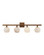 Bombelles Four Light Bath Bar in Antique Brass/Natural (142|5800-0039)