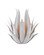 Agave One Light Wall Sconce in Gesso White (142|5000-0259)