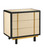 Deanna Nightstand in Ivory/Black/Brushed Brass/Natural/Dusty Blue/Clear (142|3000-0301)