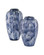 Vase Set of 2 in Blue/White (142|1200-0882)