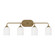 Emile Four Light Vanity in Satin Brass (1|GLV1024EN3/SB)