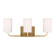 Rhett Three Light Vanity in Satin Brass (1|GLV1003EN3/SB)