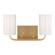 Rhett Two Light Vanity in Satin Brass (1|GLV1002EN3/SB)