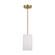 Rhett One Light Mini Pendant in Satin Brass (1|GLP1001EN3/SB)
