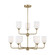 Emile Nine Light Chandelier in Satin Brass (1|GLC1109EN3/SB)