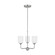 Emile Three Light Chandelier in Brushed Steel (1|GLC1073EN3/BS)