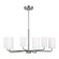 Rhett Six Light Chandelier in Brushed Steel (1|GLC1026EN3/BS)