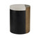 Celestine Accent Table in White/Antique Brass/Ebony (314|FAI14)