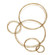 Golden Bubbles Wall Decor in Antique Gold Leaf (52|04369)