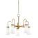 Maple Five Light Chandelier in Patina Brass (67|F3427-PBR)
