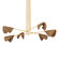 Barnaby Six Light Chandelier in Vintage Gold Leaf (67|F1060-VGL)