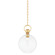 Catrine One Light Pendant in Aged Brass (428|H933701S-AGB)