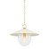 Ressi One Light Pendant in Aged Brass/Soft Cream (428|H926701S-AGB/SCR)