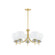 Alexia Five Light Chandelier in Aged Brass (428|H909805-AGB)