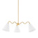 Onda Three Light Chandelier in Aged Brass (428|H699803-AGB)