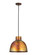 Downtown Urban One Light Pendant in Burnt Copper (405|650-1P-BC-14)